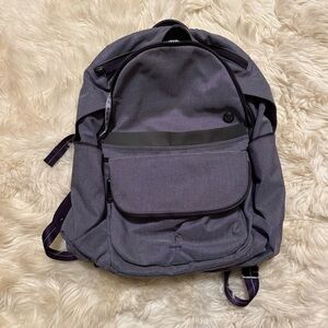 Lululemon All Day Backpack - Deep Zinfandel/White